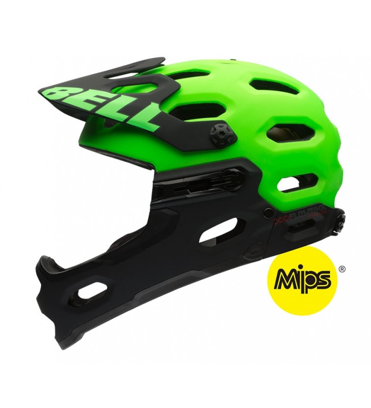 Casco Bell SUPER 2R MIPS Verde Desmontable